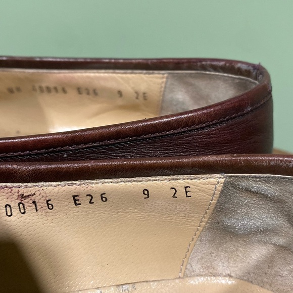 Salvatore Ferragamo Mens Studio Brown Metal Horsebit Leather Loafers Size 9 2E - Picture 5 of 8
